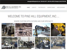 Tablet Screenshot of pinehillequipment.com